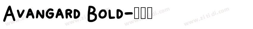Avangard Bold字体转换